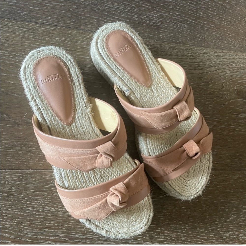 Alexandre Birman Clarita leather Espadrilles Tan Sandals